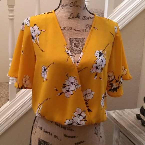 Sienna Sky Tops - Yellow top